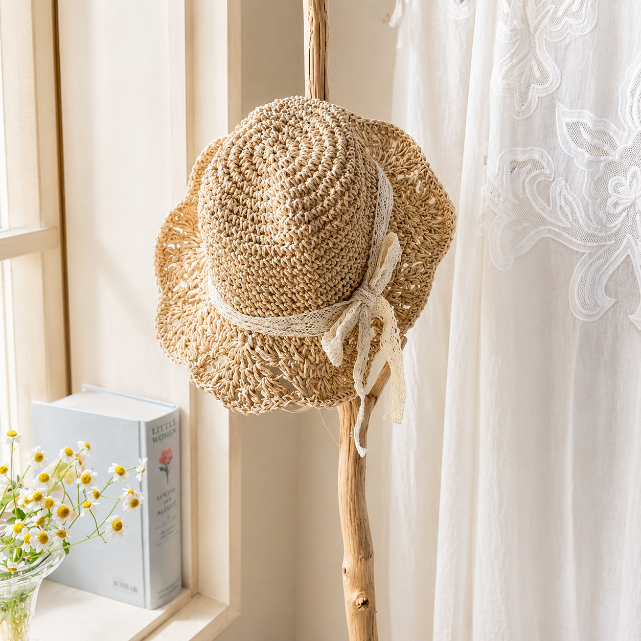 Elva Flower Straw Hat