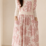 Evelyn Floral Apron Dress